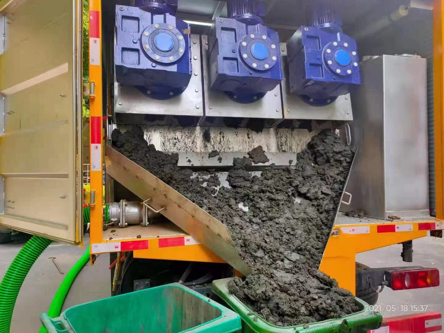 蔡甸化粪池清掏城市维护站-泥浆净化干湿分离处理